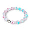 Orchidée rose | Argent sterling 925 | Bracelet en verre Firefly